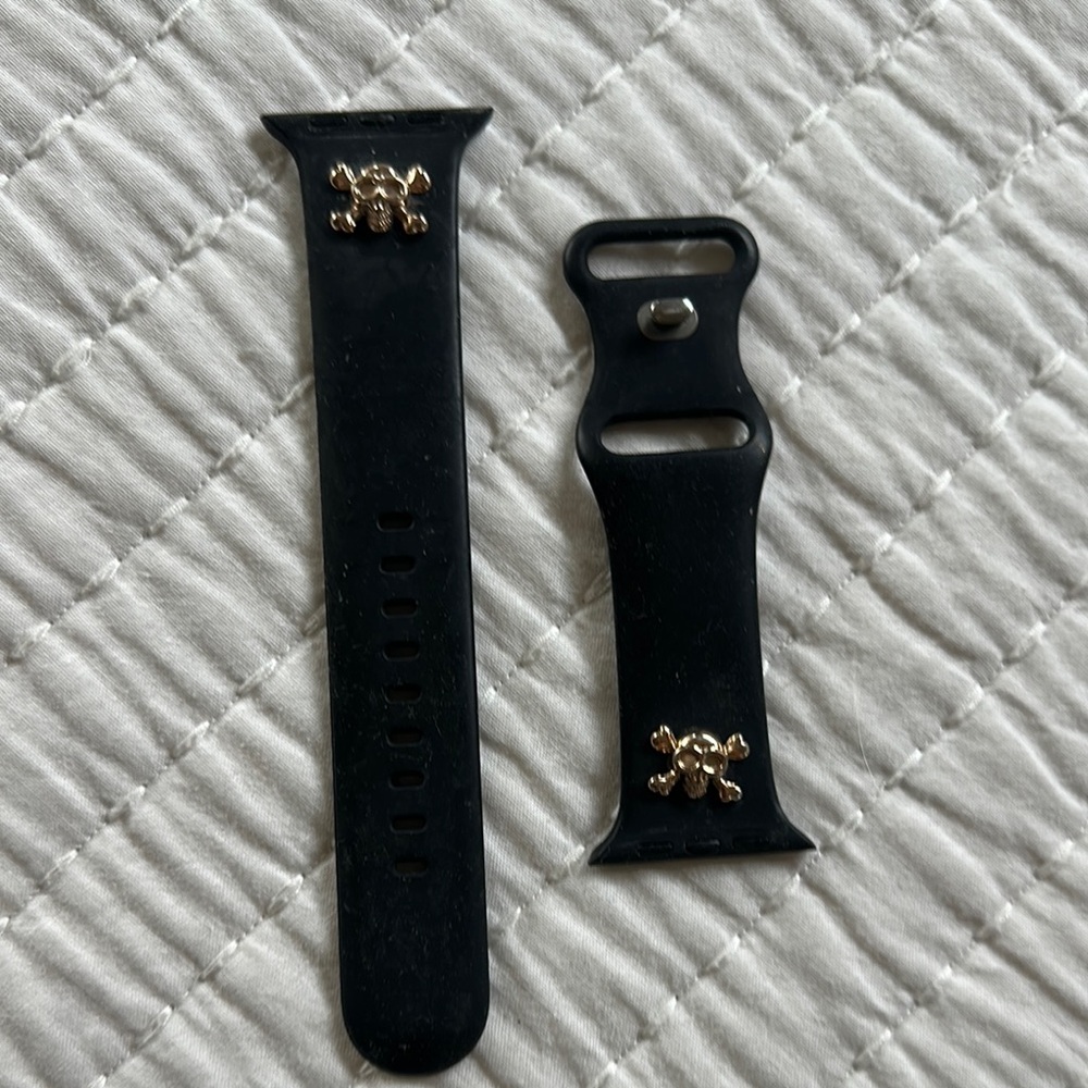Black Skull Design Watch Band